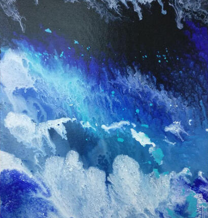 The storming sea